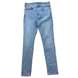 &Denim By H&M High Rise Buttonfly Blue Denim‎ Women’s Jeans Size 34